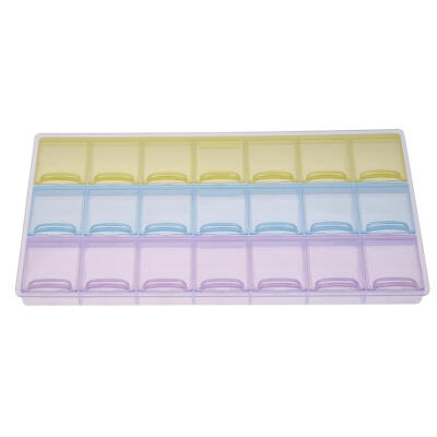 

21 Grids Weekly Pills Storage Box Candy Sundries Container Home Organizer