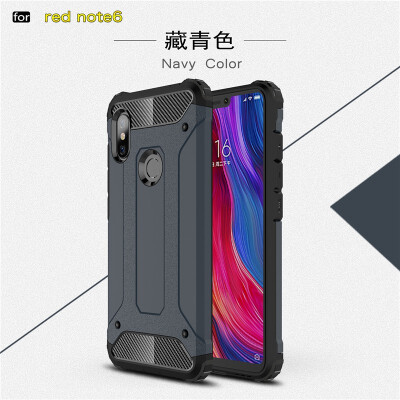 

Goowiiz Phone Case For Xiaomi Redmi Note 6Note 6 Pro King Kong Armor Fashion Bumper PC TPU Prevent falling