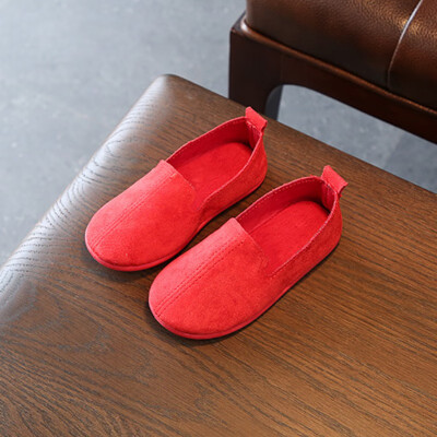 

Autumn Kids Flock PU Leather Casual Shoes Boys Loafers All Sizes Boys Girls Slip-on Soft Breathable Shoes