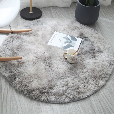 

Modern Round Carpet for Living Room Bedroom Decor Rugs Kids Room Long Plush Floor Mat Carpets Diameter 100cm