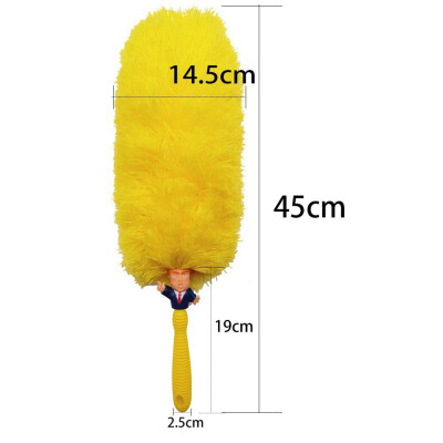 

Cartoon Trump Clean Feather Duster Dirt Dust Brush Cleaner Cleaning Tools Home&Car Cleaning Tool Yellow