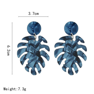 

Fashion Multi-Color Acrylic Acetic Acid Drop Earrings for Women Girl Personality Statement Simple Geometric Pendant Earrings