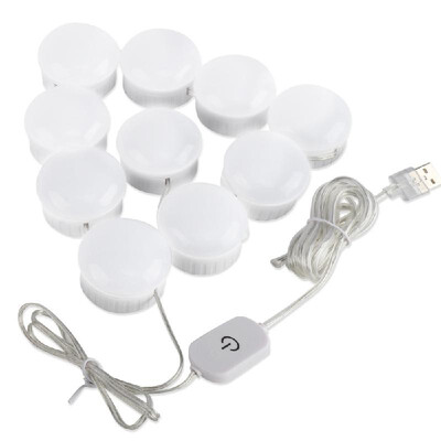 

Studio Glow Make-Up Light Vanity Make Up Lighting Cordless Professional Bright with 10 LED Bulbs Portable Cosmetic Mirror Light Ki