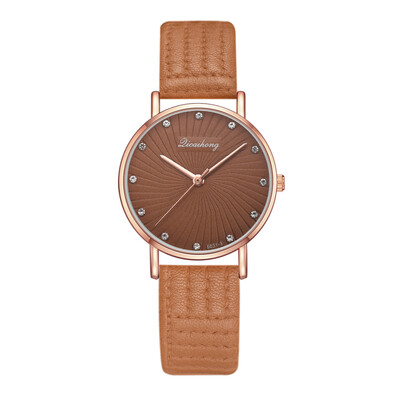

New pu strap quartz watch fashion watch wholesale trend simple wild ladies watch