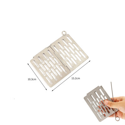 

SmallMediumLarge Stainless Steel Grill Board BBQ Cooking Tools Foldable Picnic