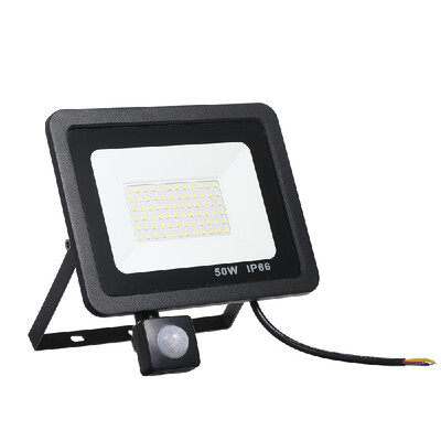 

AC175-265V 50W 4000LM 72White Light LED Flood Light Portable PIR Motion Sensor Sensitive Human Infrared Inductor Technology IP66 W
