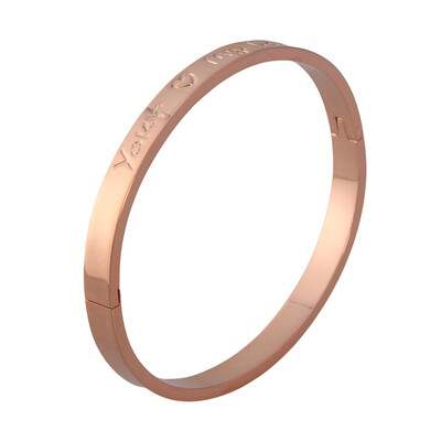 

New Fashion Women Ladies Rose Gold Silver Bracelet Bangle Love Forever