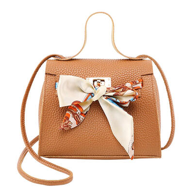 

Solid Color Litchi Pattern Shoulder Handbags Women Flap Crossbody Bags