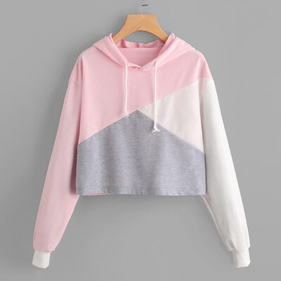 

Nomeni Womens Long Sleeve Hoodie Sweatshirt Jumper Hooded Pullover Tops Blouse