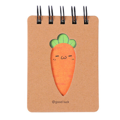 

Siaonvr Cute Carrot Paper Blank Page Notebook Note Book Journal Diary Notepad
