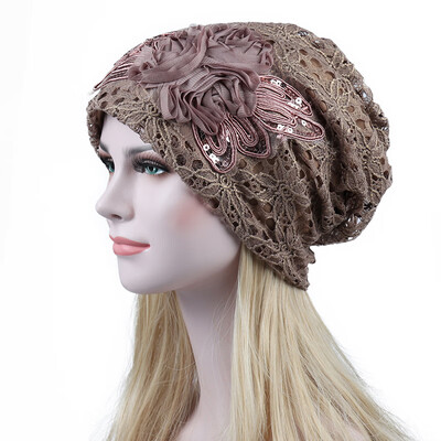 

New Woman Fashion Breathable Floral Lace Hat