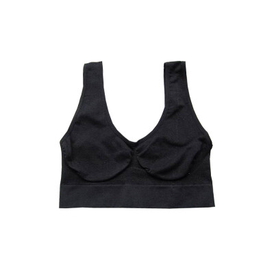 

Women Bra Black Skin Plus Size Unlined Seamless Bra Sexy Push Up Lady Underwear Free Bra