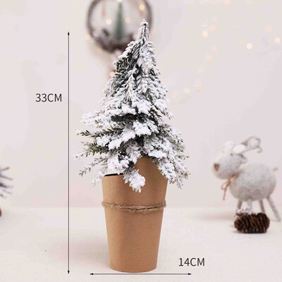 

Gobestart Artificial Tabletop Mini Christmas Tree Decorations Festival Miniature Tree