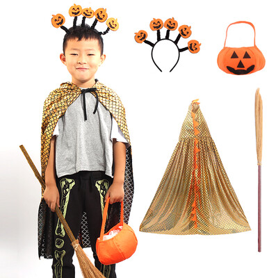 

Jiayi Halloween Childrens Clothing Girls Witch Costume Masquerade Cosplay Performance Costume Set