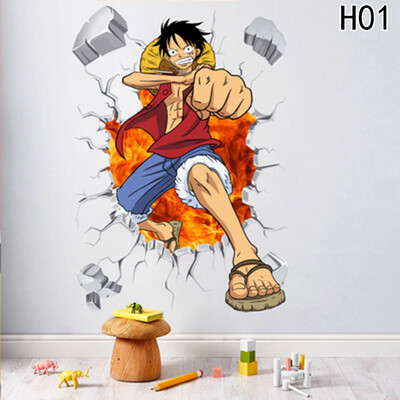

Luffy 3d Creative Childrens Room Kindergarten Environment Arrangement Wall Sticker