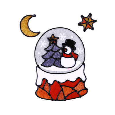 

Tailored New Year Stickers PVC Xmas Window Sticker Christmas DIY Decorations For Home