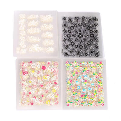 

50PCS Sparkling 3D Nail Art Sticker Decal Flower Makeup Tips