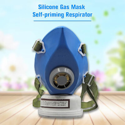 

Silicone Gas Mask Self-priming Respirator Activated Carbon Filter Prevent Harmful Gas Chemical Masks Industrial Paint Spraying Pro