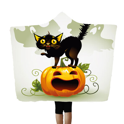 

Toponeto Halloween Hooded Blanket Cloak Cap Blanket Air Conditioning Blanket 150x200cm