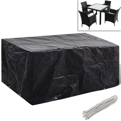 

Garden Furniture Cover 4 Person Poly Rattan Set 71" x 55