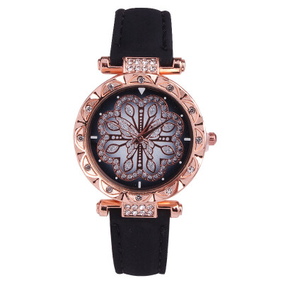 

Womens watch fashion new quartz belt to run the watch