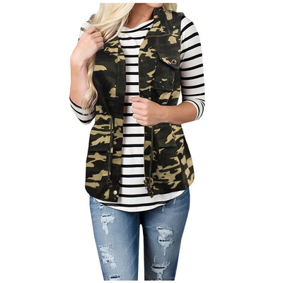 

Toponeto Women Solid Long Outerwear Cotton Jackets Pocket Loose Hooded Vest Coats