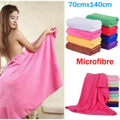 

70x140cm Absorbent Microfiber Bath Beach Towel Drying Washcloth Swimwear Shower