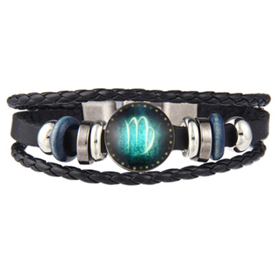 

Bracelets Gift Newest Men Bracelet Male Item Constellation Bracelet Horoscope Charm