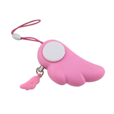 

Anti-wolf Anti-Rape Electronic Alarm Siren Device Women Girl Elder Children Safety Help in Case of Danger Angel Wing Keychain