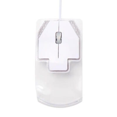 

USB 20 Wired Optical LED Light-up Transparent Colour Mouse