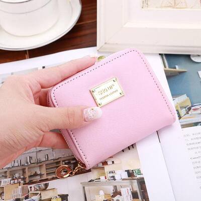 

Maison Fabre Leather Wallet Women Small Card Holder Zip Coin Purse Clutch Leather Handbag Women Dropshipping 2019
