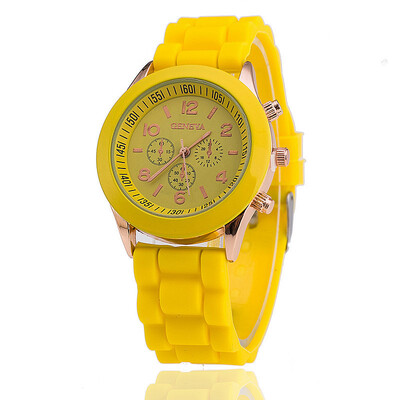 

Domestic watch GENEV diamond watch female quartz watch silicone watch