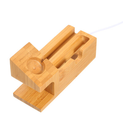 

Wood USB Charging Station Desk Stand Charger for i-watch&Smartphones Business Card Frame