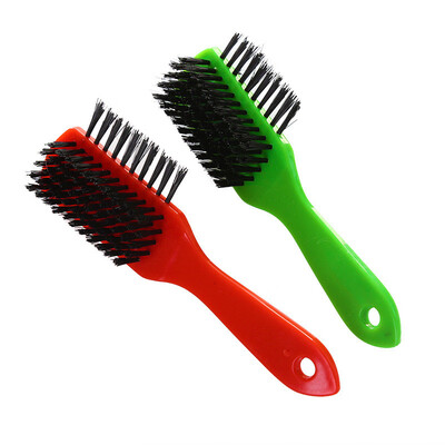 

〖Follure〗Shoe Care Tool With Leather Long Wood Handle Polish Sponge Wipers Shoe Brushes