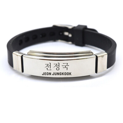 

Kpop BTS Bangtan Boys Bracelet SUGA JIMIN V Wristband Fashion Jewelry for Unisex