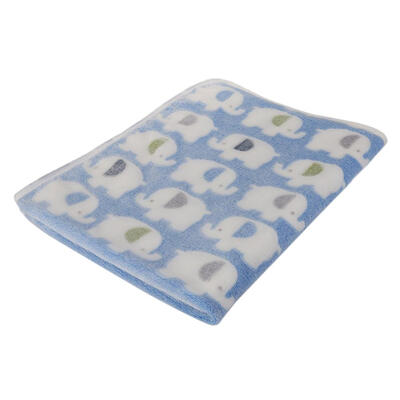

Elephant Print Dogs Soft Warm Blanket Pets Coral Plush Sleeping Kennel Mat