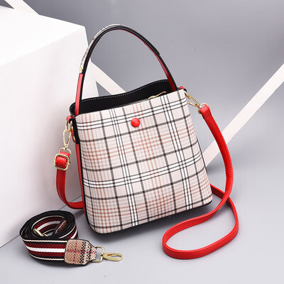 

Bag womens bag large bucket bag simple texture simple Korean Joker ladies shoulder slung