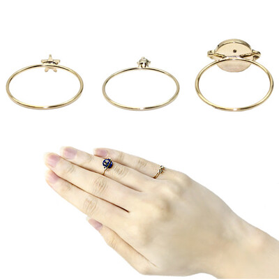 

Universe Europe Trendy 3pcs\Set Club Party Star ring Newest Joint Funny Lady Ring Available