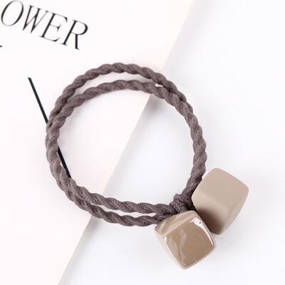 

Cute Women Girls Square Hair Ropes Elastic Hair Bands Headwear Headdress