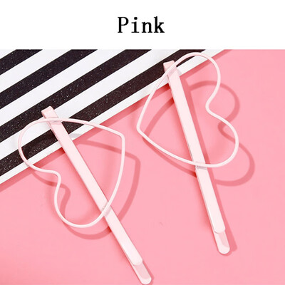 

Hair accessories pink girl heart hollow love heart heart hairpin folder bangs clip