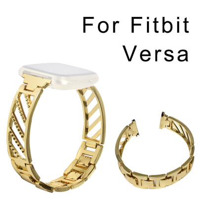 

〖Follure〗Luxury Alloy Twill Diamond Stainless Steel Band Strap Band For Fitbit Versa