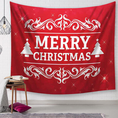 

Siaonvr Christmas Tapestry Santa Print Wall Hanging Tapestry Art Home Decor