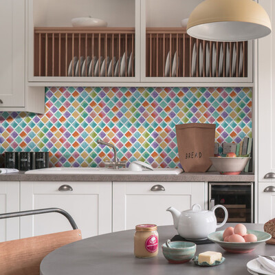 

〖Follure〗Self-adhesive Mosaic Wall Sticker Tile Floor Kitchen Bathroom Waterproof