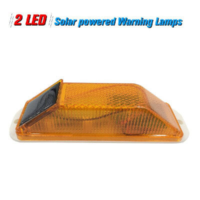 

Solar Warning Light Sensitive Strobe Flash Warning LED Caution Lamp Mounted Outdoor on Balusters of DrivewaysBridge Construction