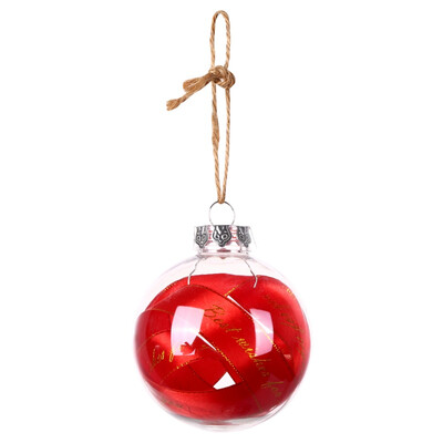 

Christmas Gift Transparent Ball Shape Letters Decoration Christmas Tree Pendant Set New Year Ornaments