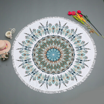 

Toponeto Disc Pattern Microfiber Digital Printing Beach Towel Yoga Mat Table Mat