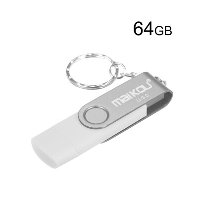 

MaiKou 2-in-1 USB 30 Flash Drive USB Flash Disk Red&128GB