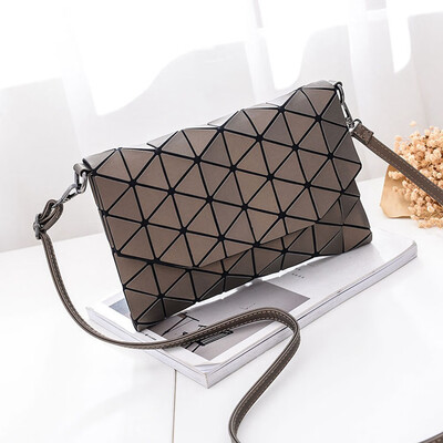 

Fashion Women Shoulder Messenger Bags Geometry Lozenge Matte Design Simple Chic