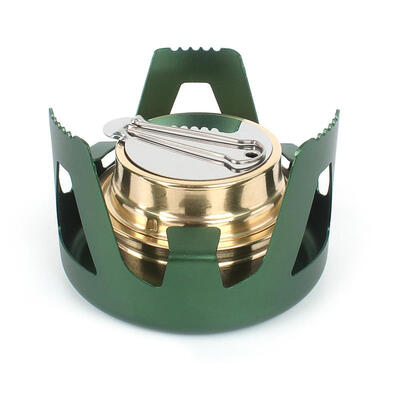 

Outdoor Picnic Stove Combustor Alcohol Stove Set Metal Camping Furnace