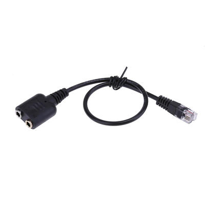

1pc 35mm Female to RJ9 Male Plug Headset Jack Phone Audio Adapter Cable